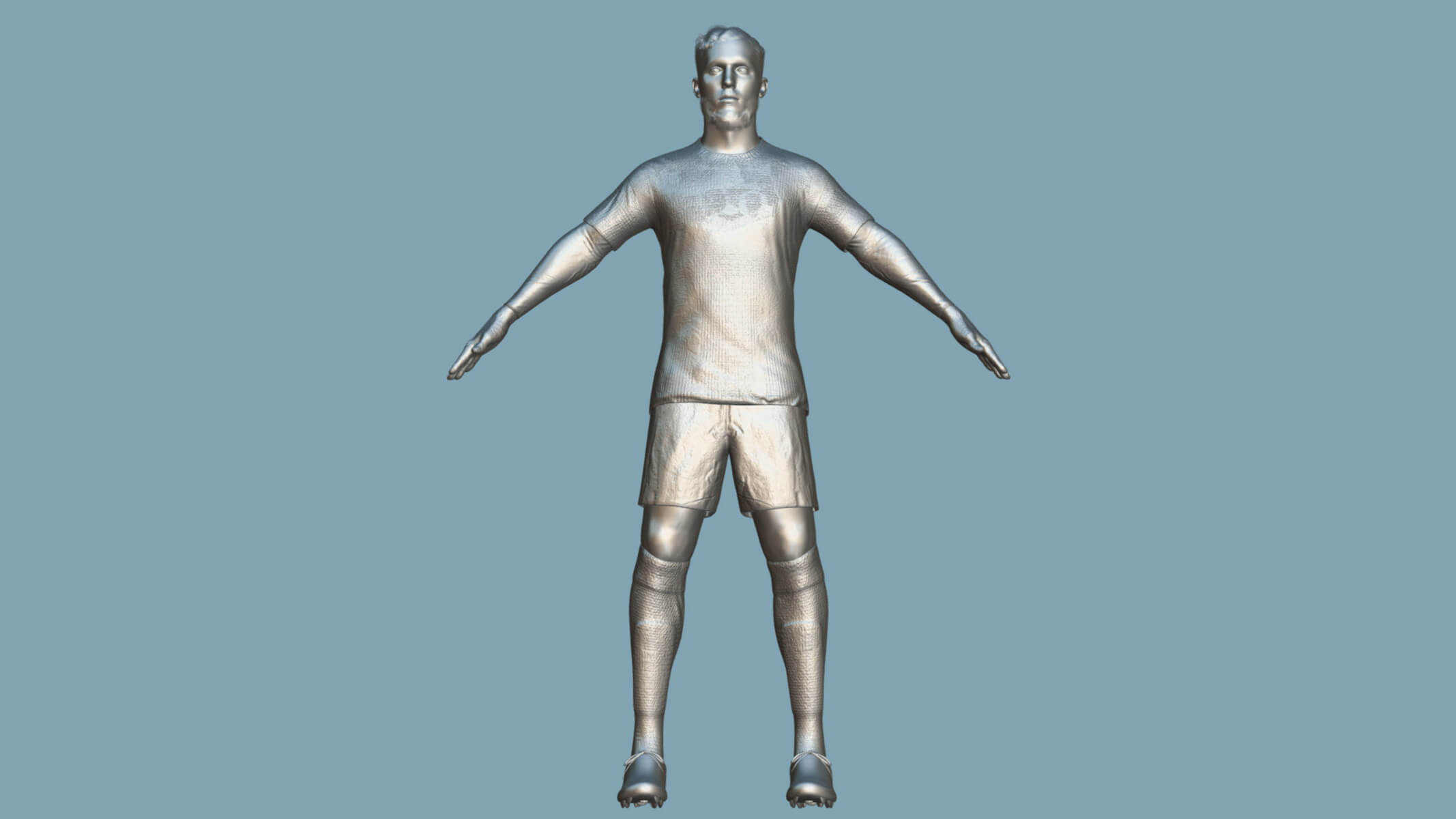 A-Pose Rigged Cherki Manchester City 2026 3D Model
