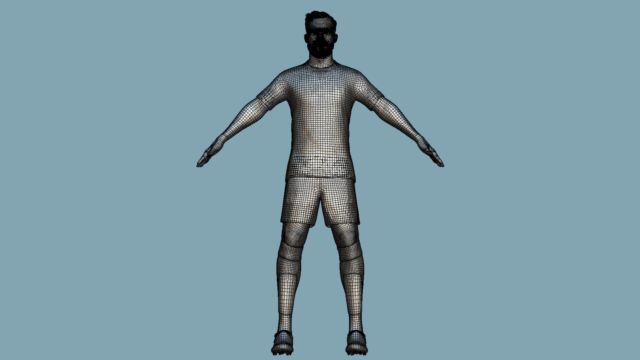 A-Pose Rigged Cherki Manchester City 2026 3D Model
