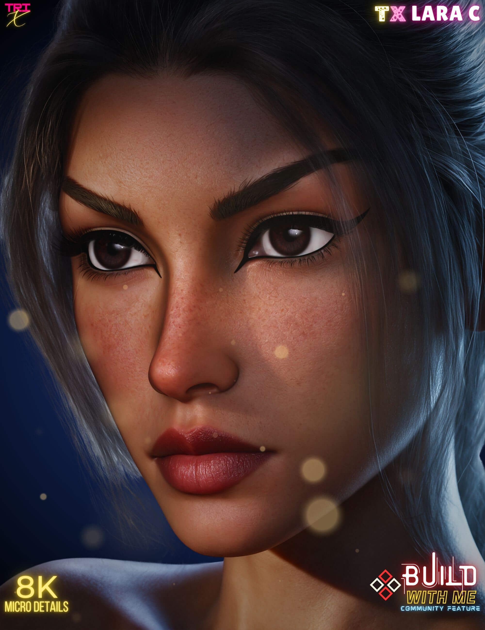 TX Lara C 3D Render, Digital Artwork by Tri-X