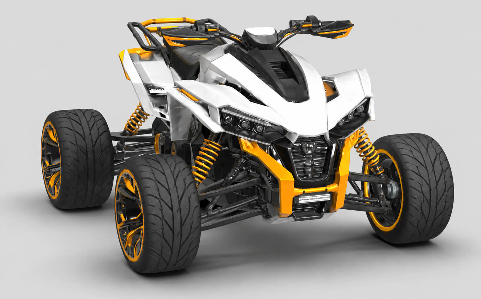 Futuristic High-Performance ATV Quad Bike 3D Model