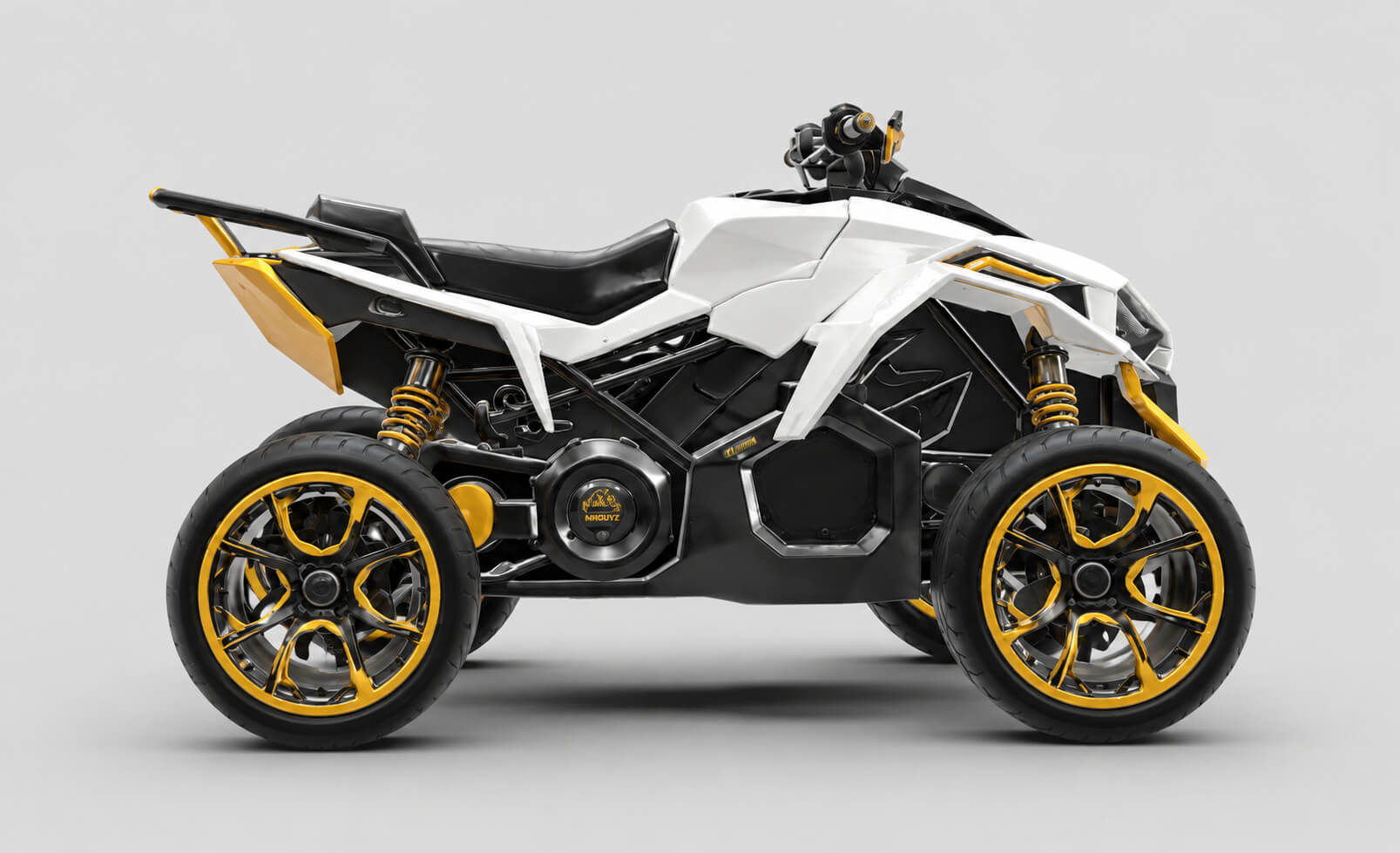 Futuristic High-Performance ATV Quad Bike 3D Model