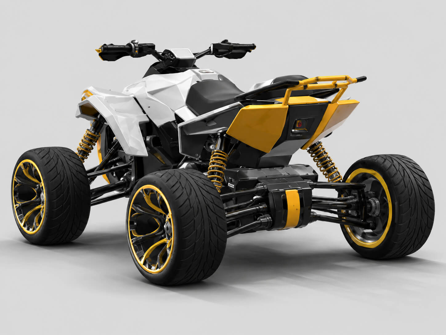 Futuristic High-Performance ATV Quad Bike 3D Model
