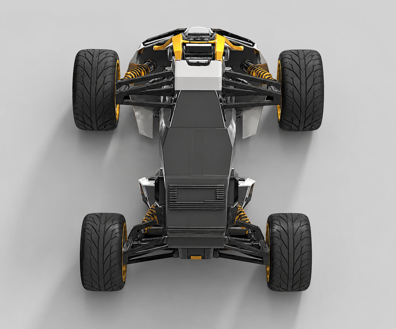 Futuristic High-Performance ATV Quad Bike 3D Model