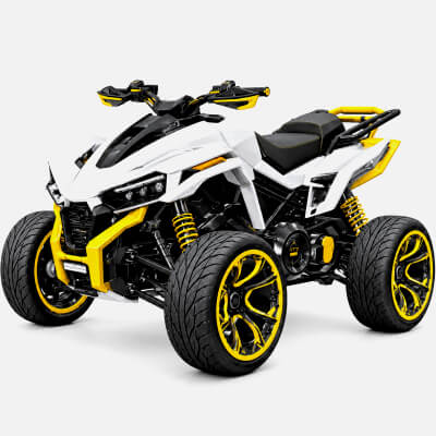 Futuristic High-Performance ATV Quad Bike