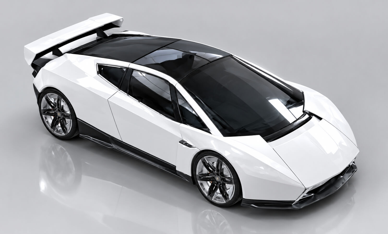 Tesla Roadster Sports Car 3D Model