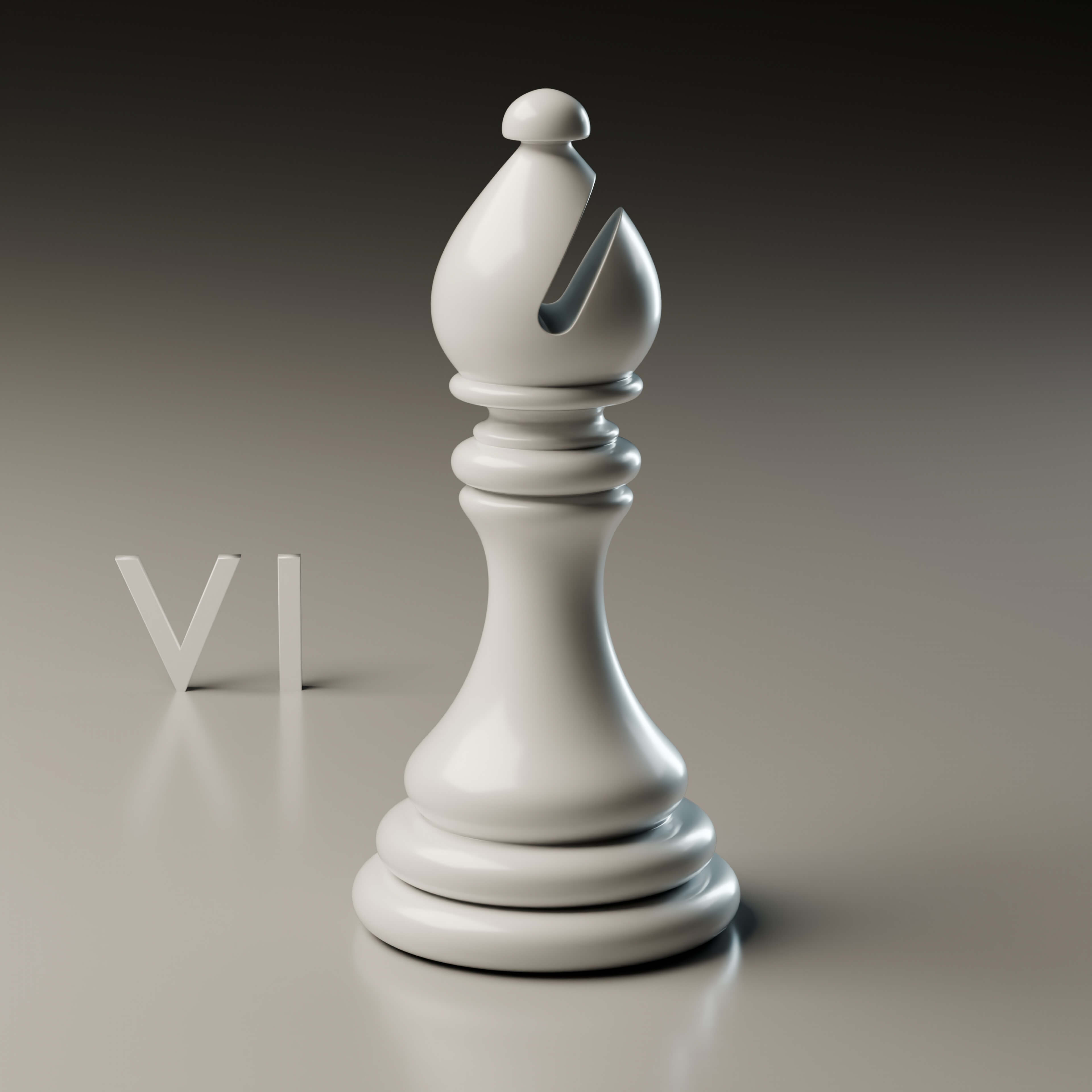Elegant Modern Chess Pieces Set 3D Model