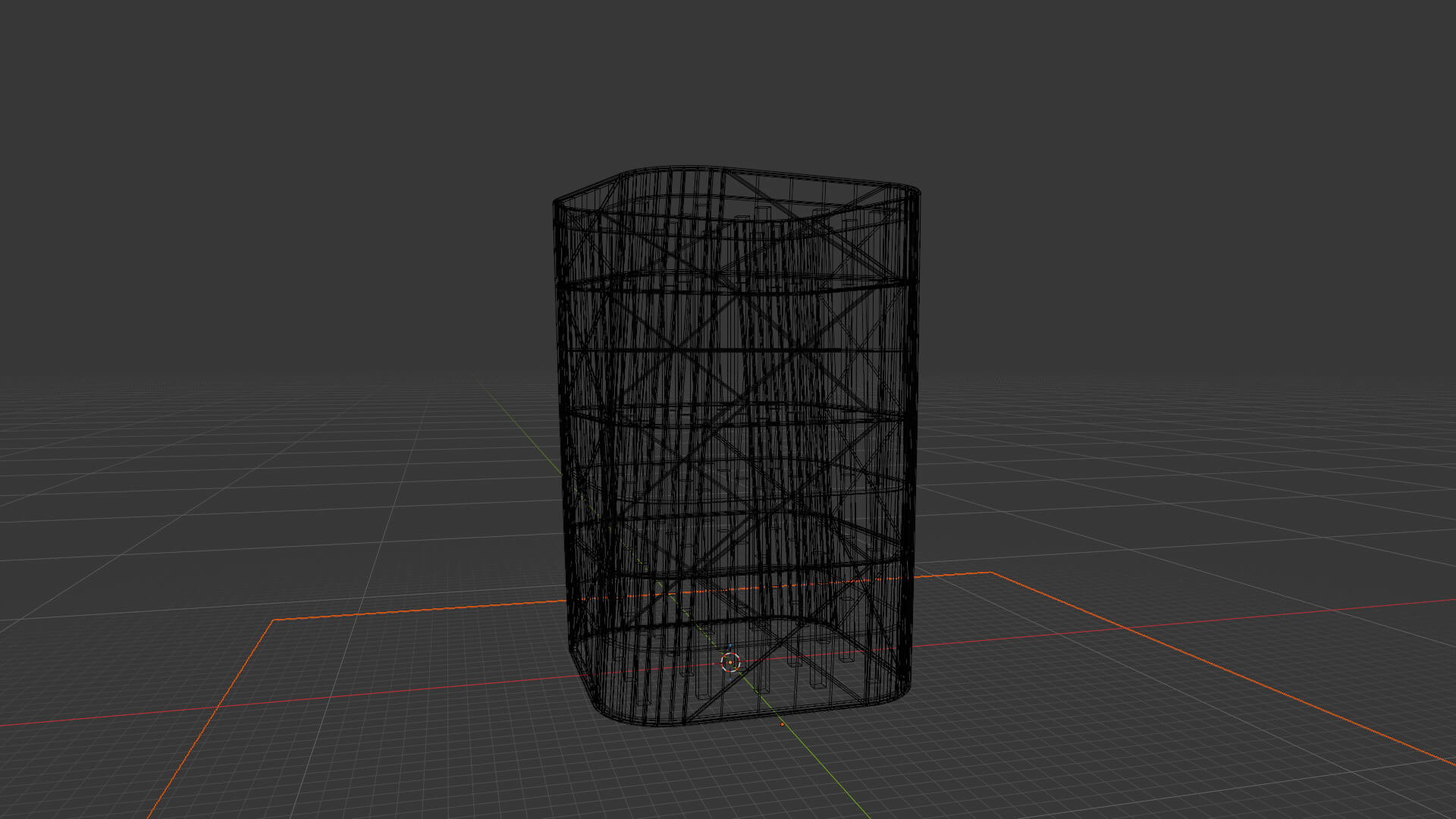 Modern Twisted Skyscraper Building with Diagrid Facade 3D Model