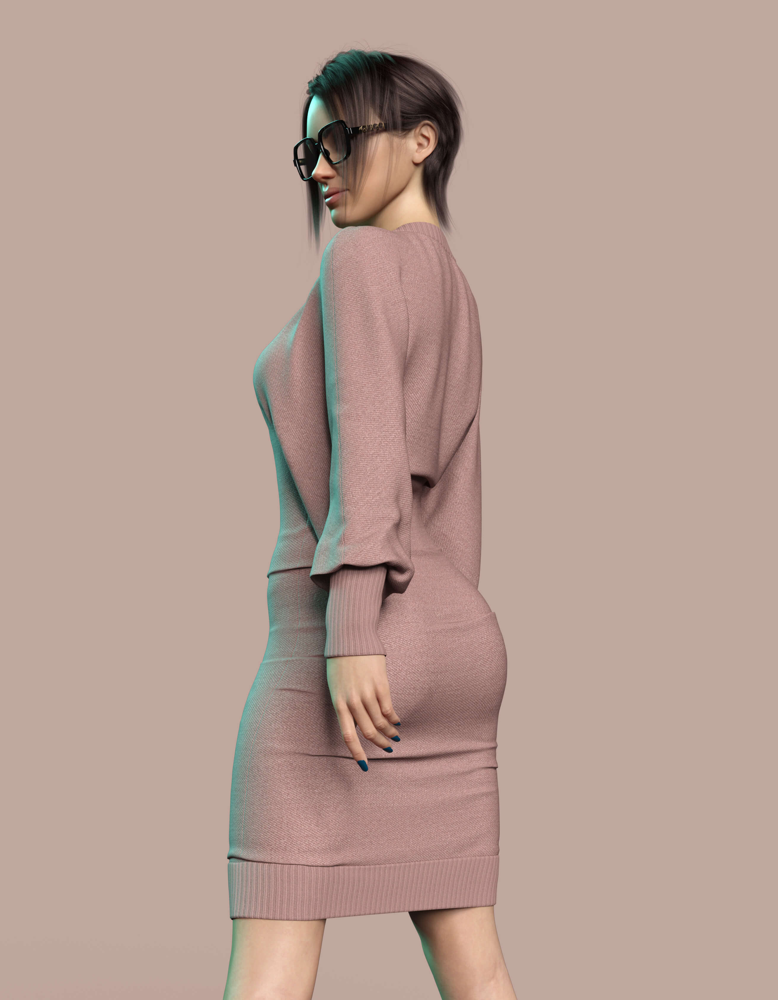 Everyday Autumn Dress for G8F and G8.1F Daz Content