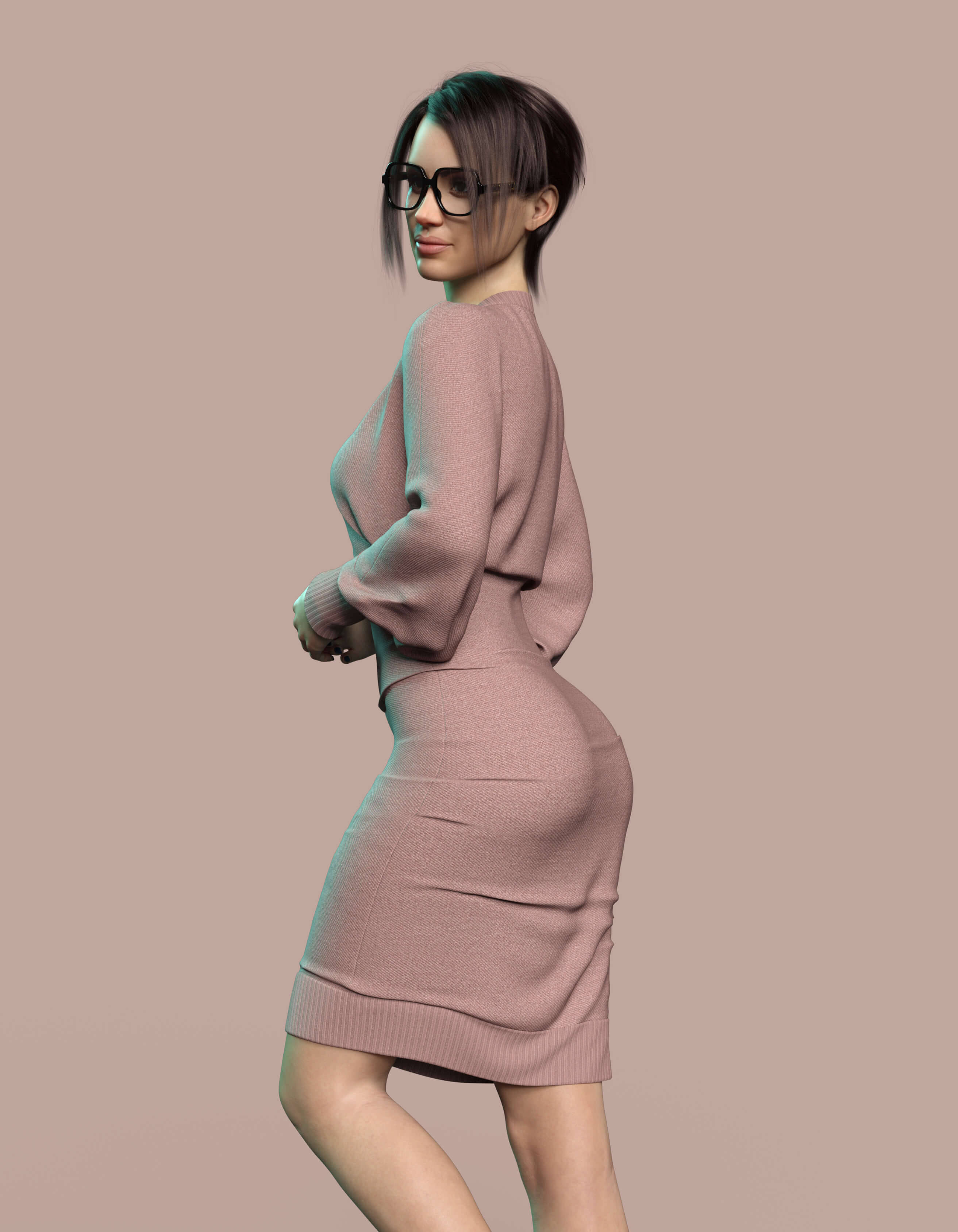 Everyday Autumn Dress for G8F and G8.1F Daz Content