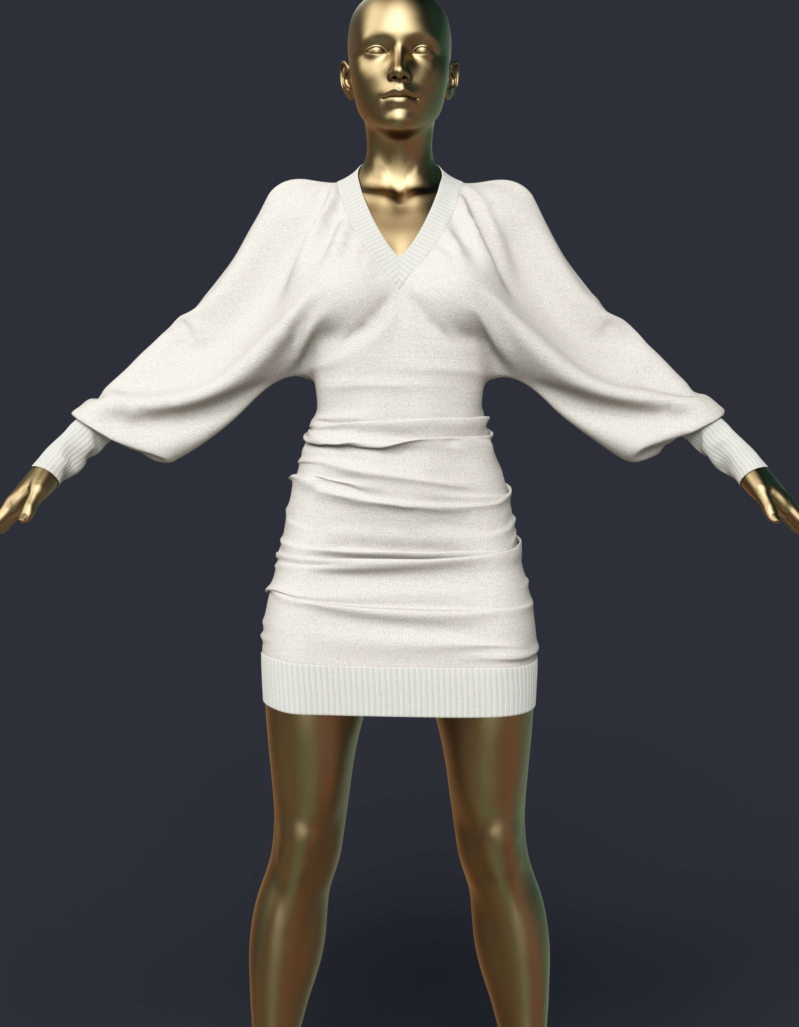 Everyday Autumn Dress for G8F and G8.1F Daz Content