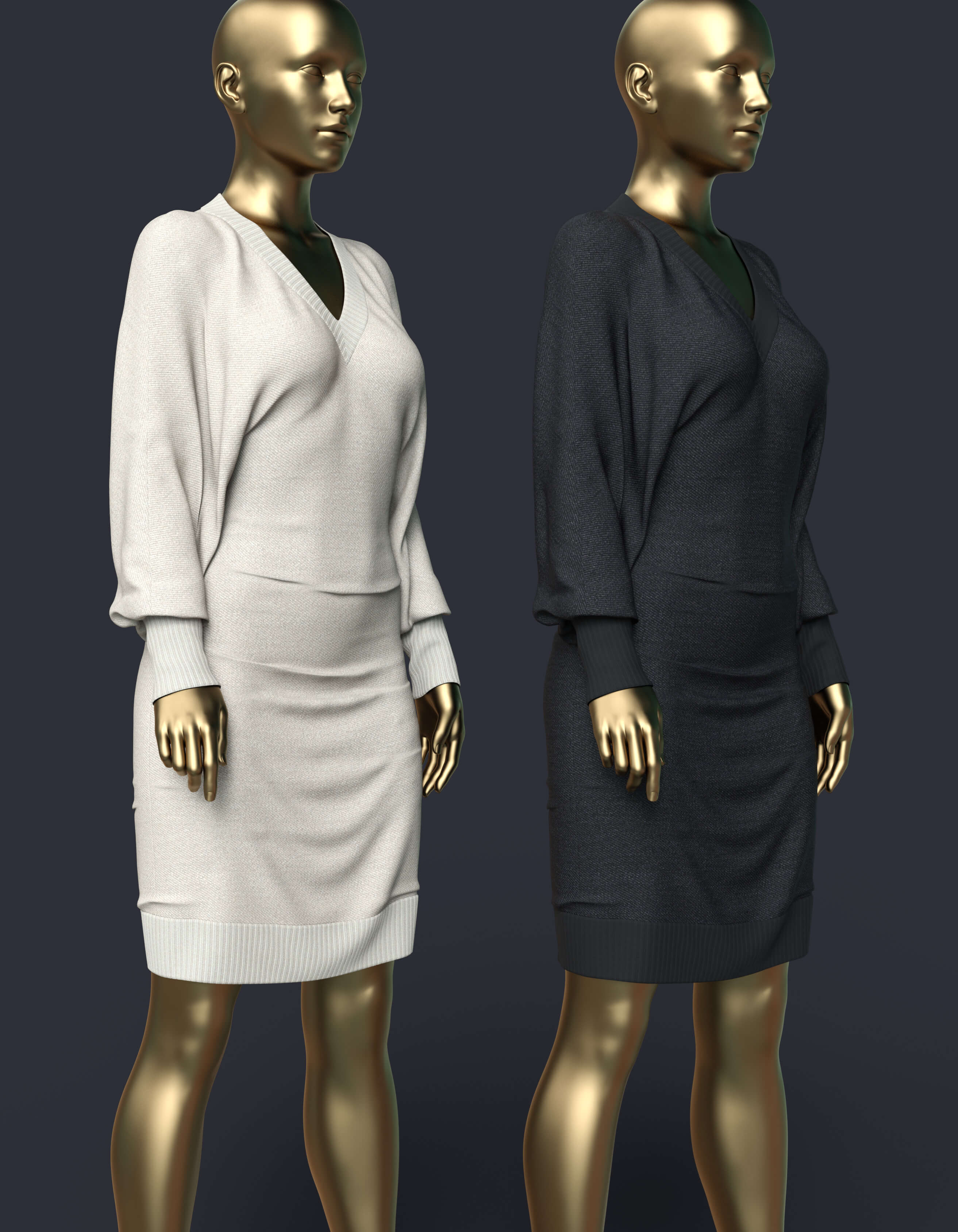 Everyday Autumn Dress for G8F and G8.1F Daz Content