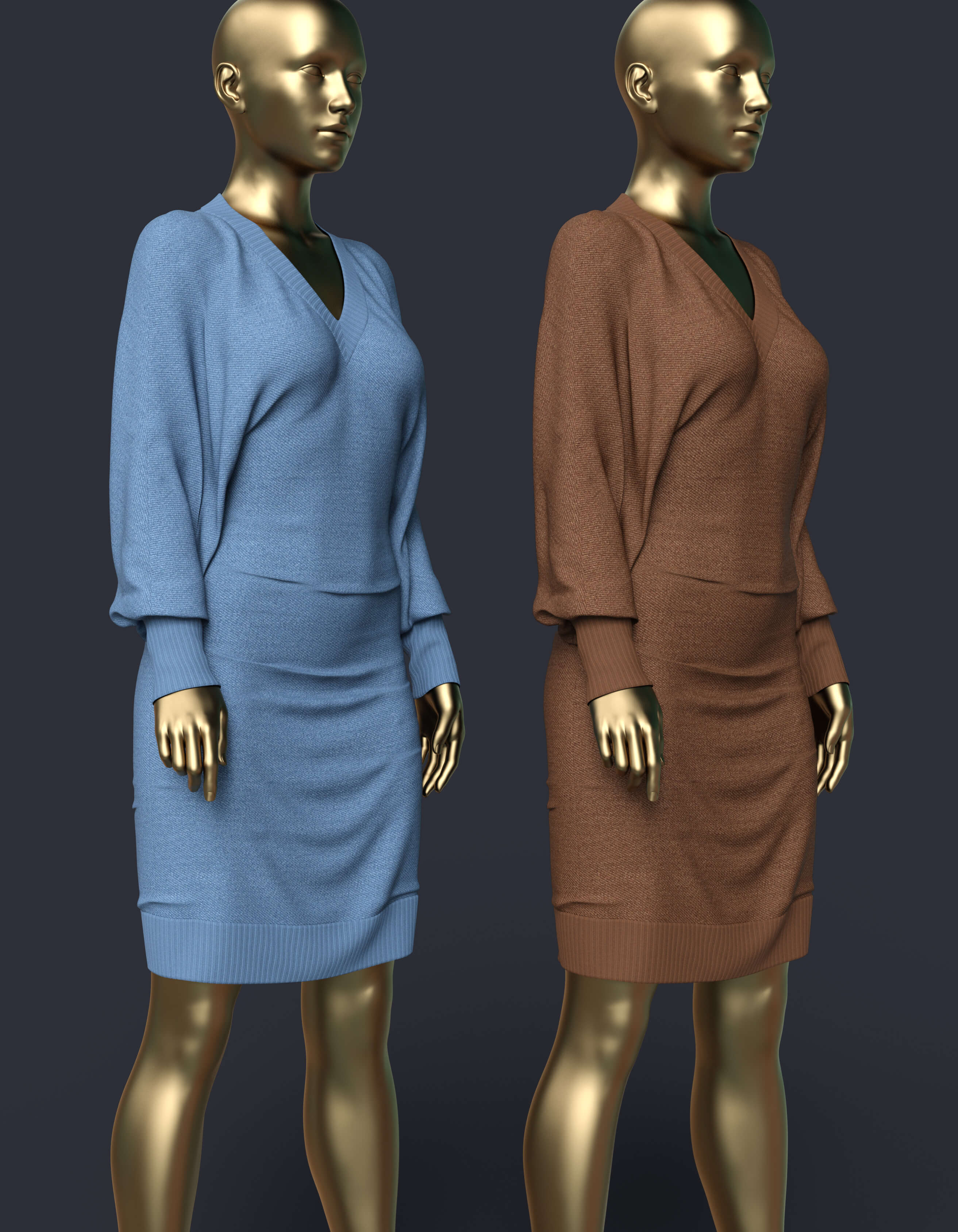 Everyday Autumn Dress for G8F and G8.1F Daz Content
