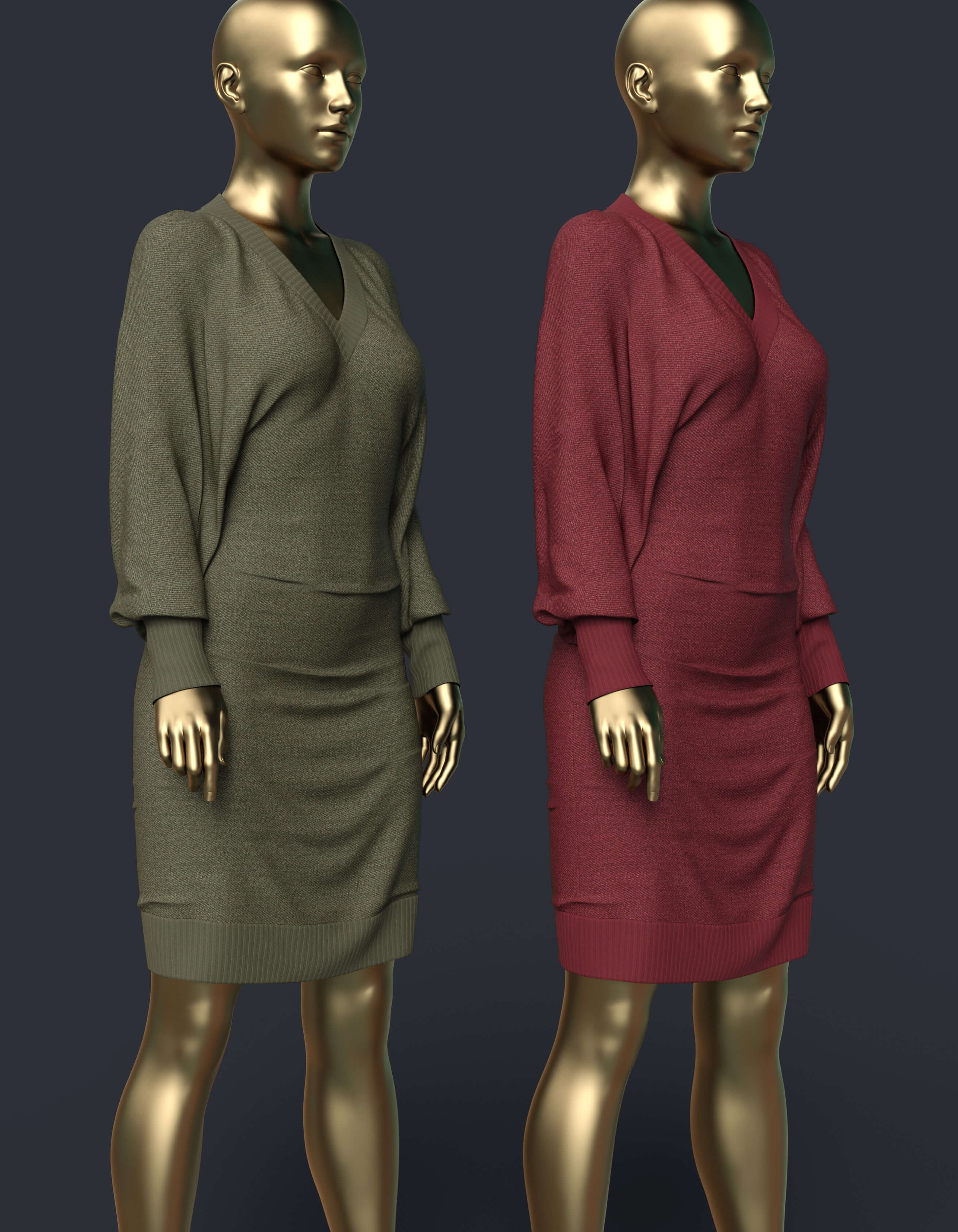 Everyday Autumn Dress for G8F and G8.1F Daz Content