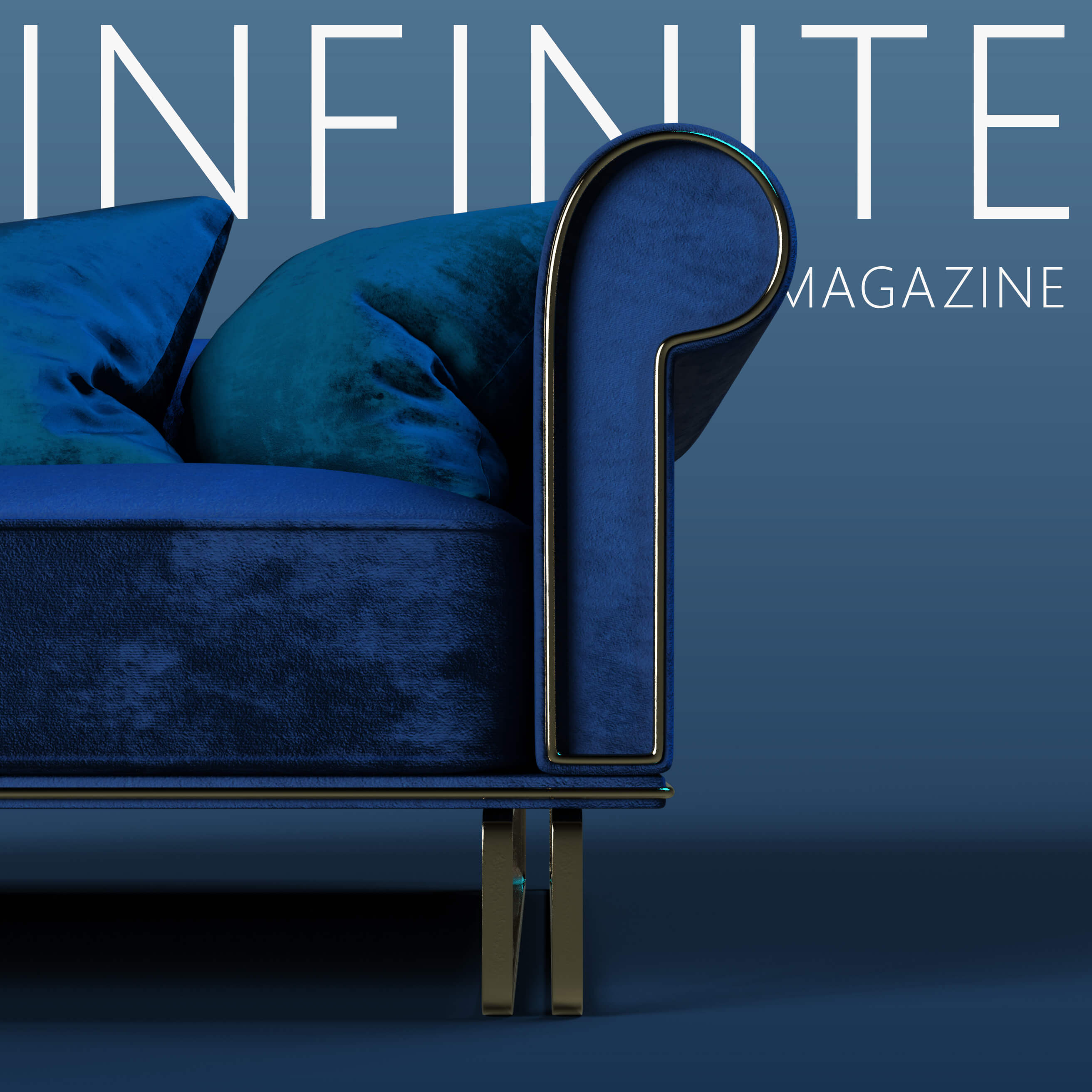 V8 Large Sofa Prop 3D Render, Digital Artwork by V8Infinite