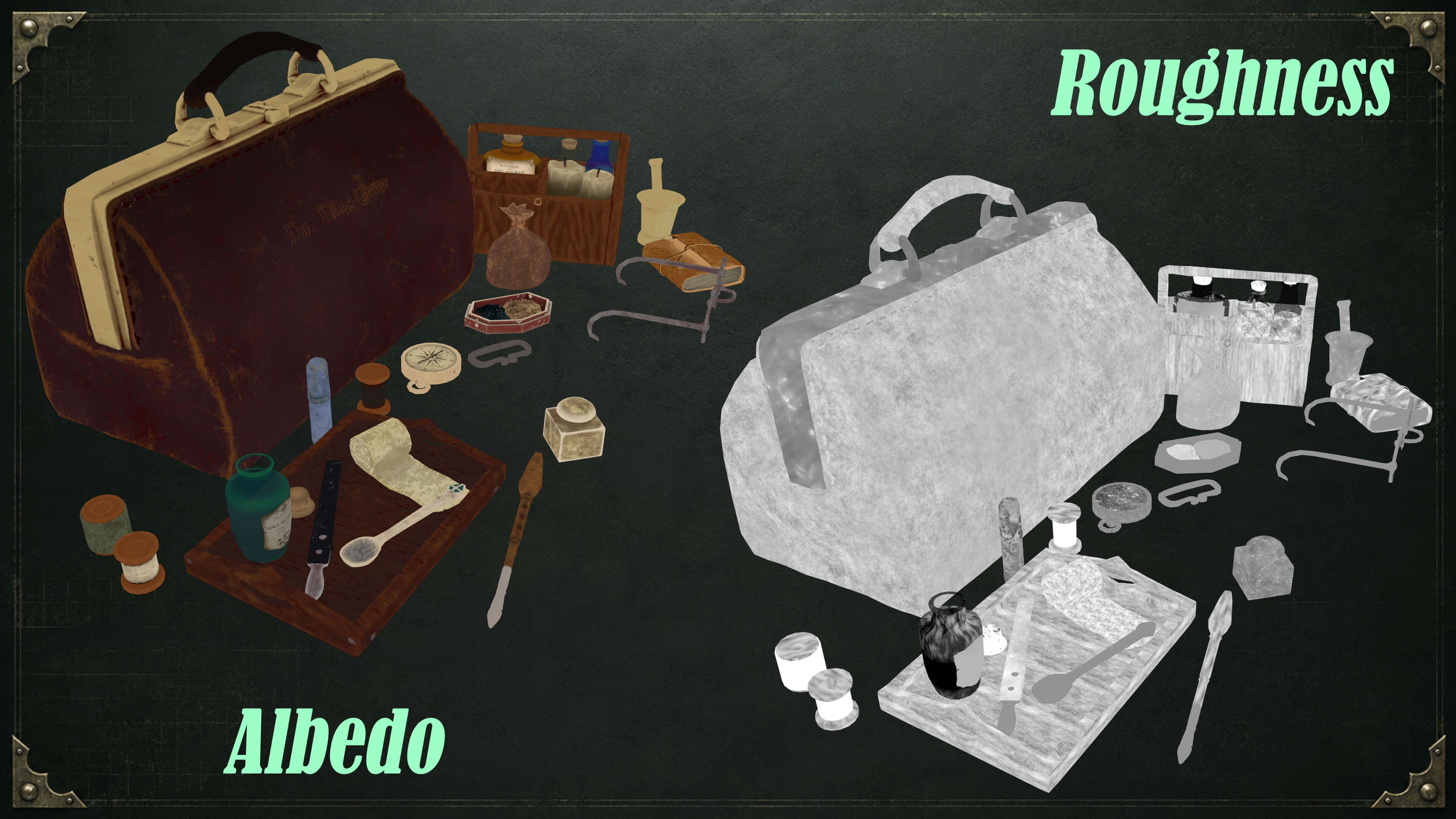 Dr. Elias Crowe&rsquos Traveling Bag 3D Model
