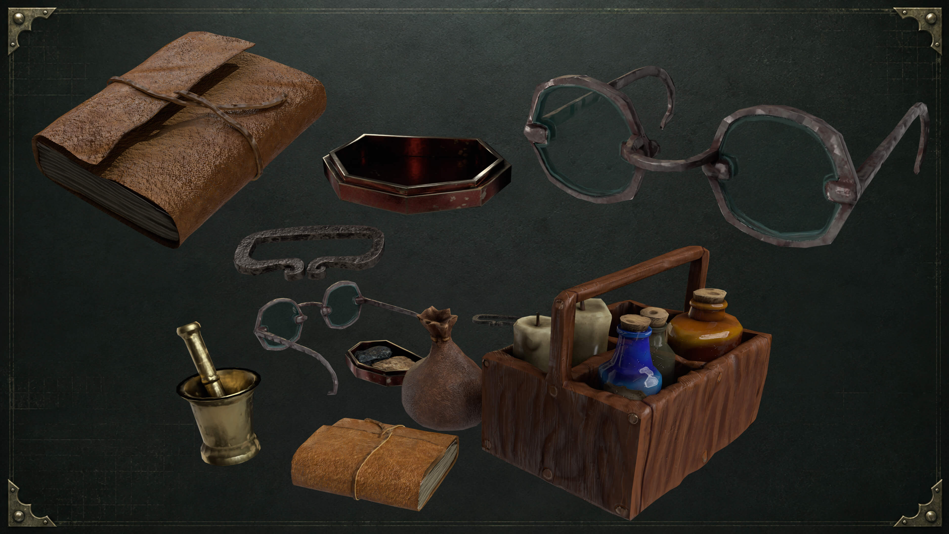 Dr. Elias Crowe&rsquos Traveling Bag 3D Model