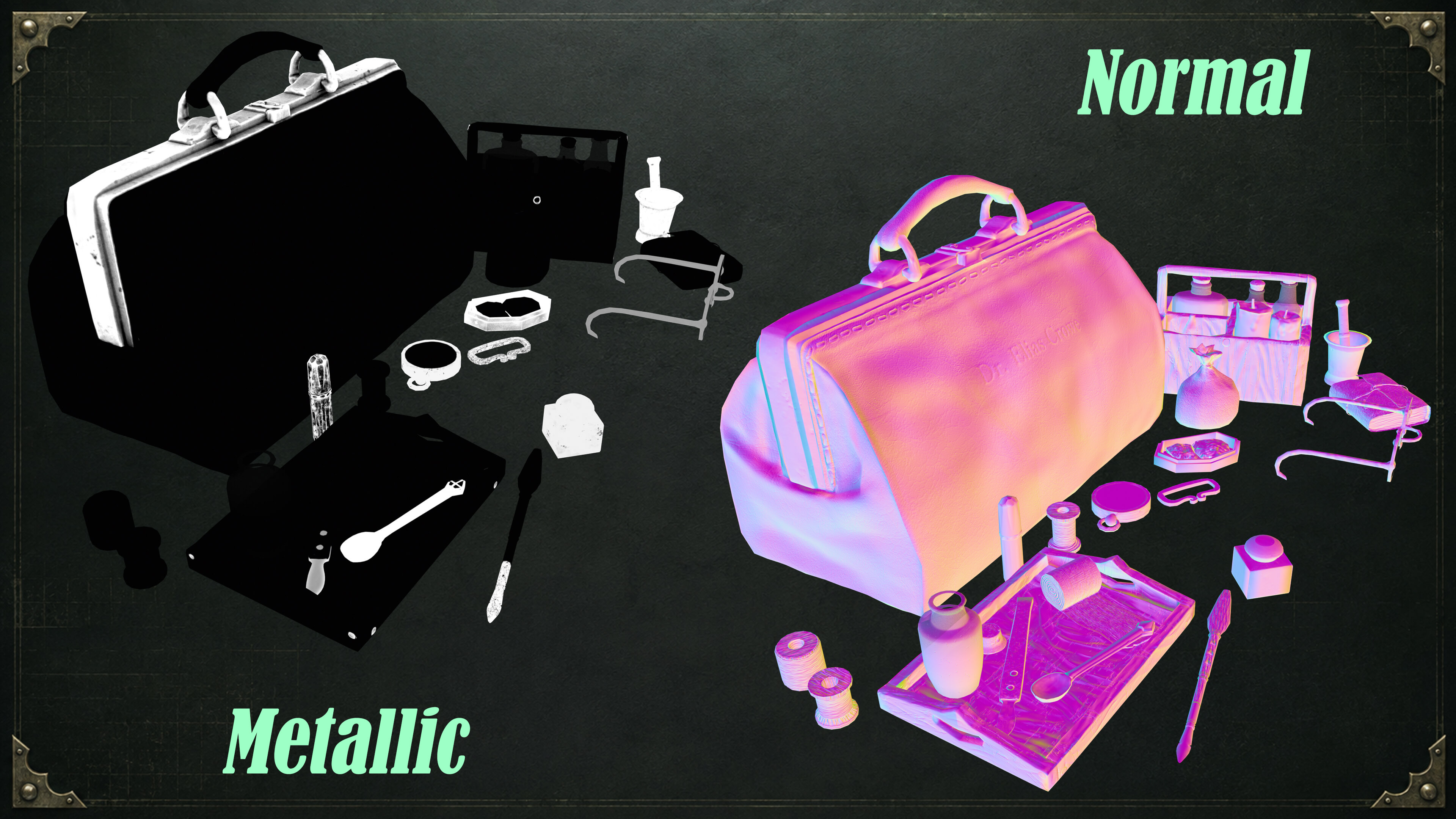 Dr. Elias Crowe&rsquos Traveling Bag 3D Model