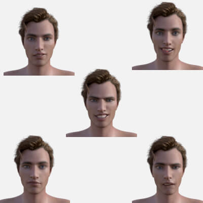 5 Expressions for Genesis 8 Male