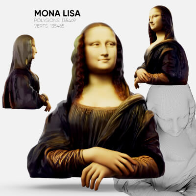 3D Model of Mona Lisa