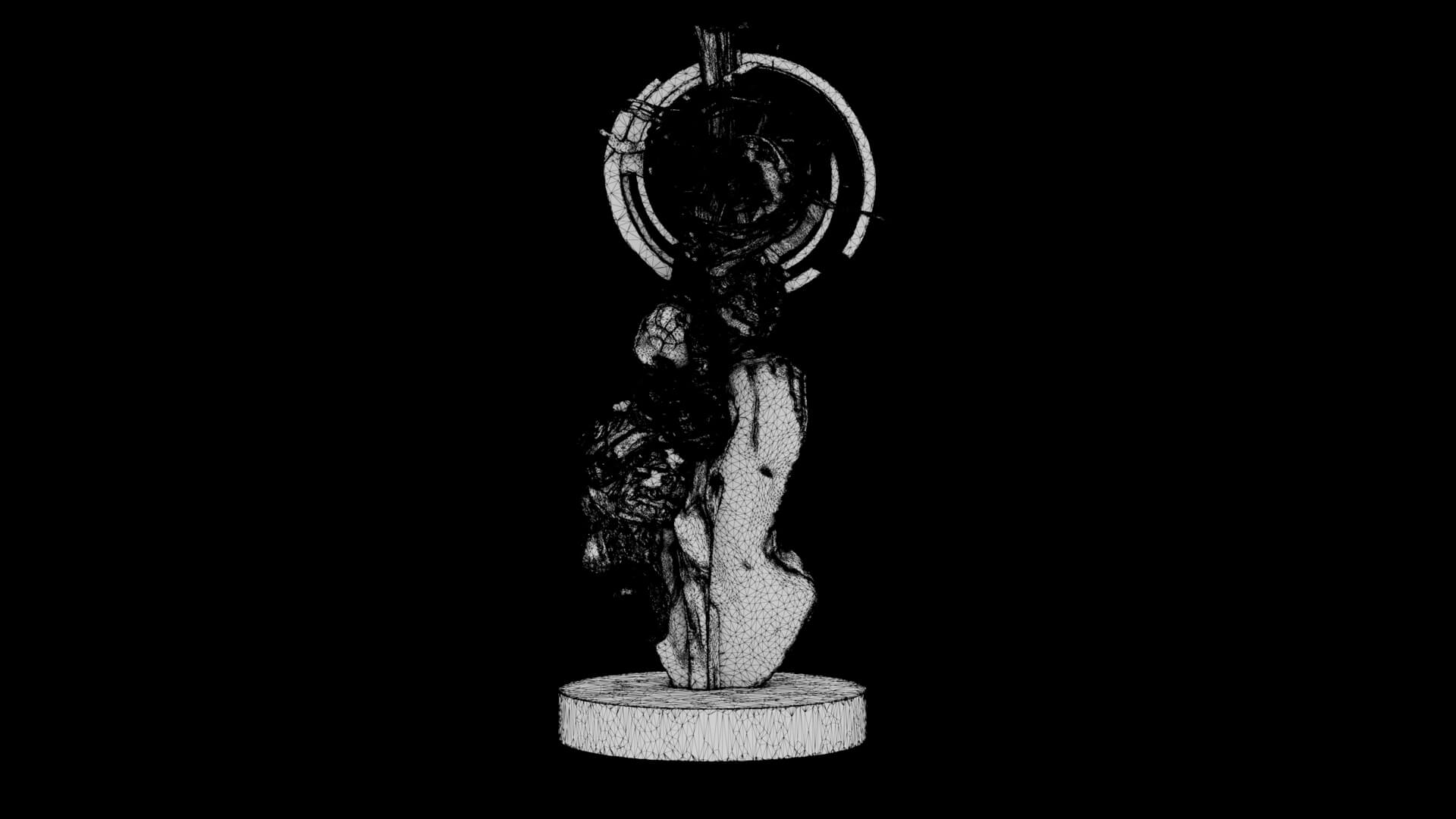 Abstract Sculpture - Celestial Fragment 3D Model