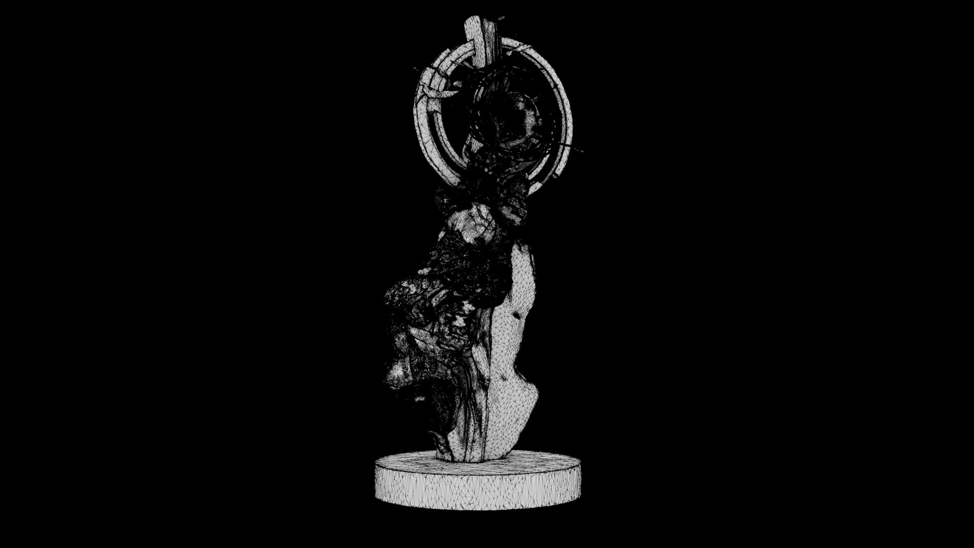 Abstract Sculpture - Celestial Fragment 3D Model