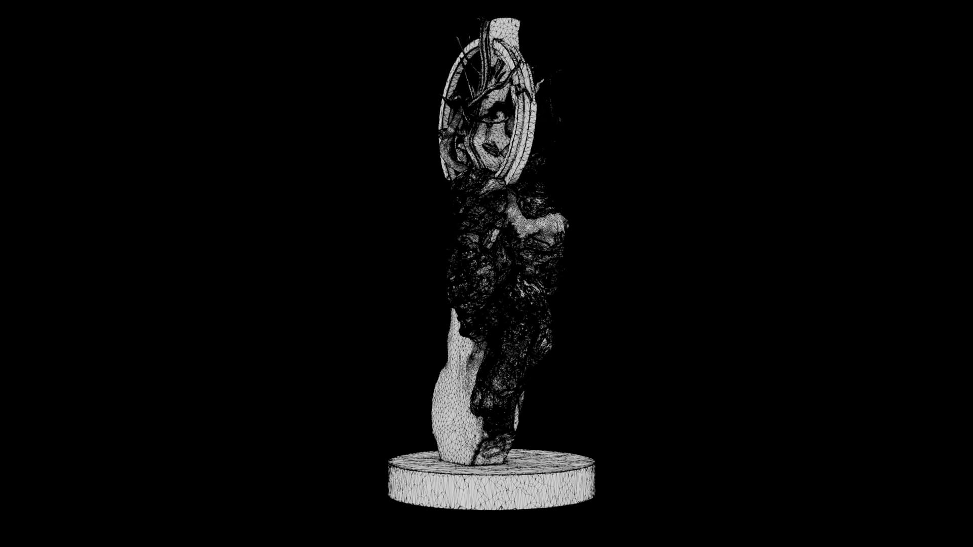 Abstract Sculpture - Celestial Fragment 3D Model