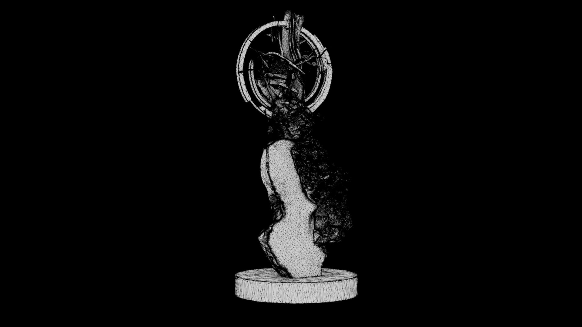 Abstract Sculpture - Celestial Fragment 3D Model