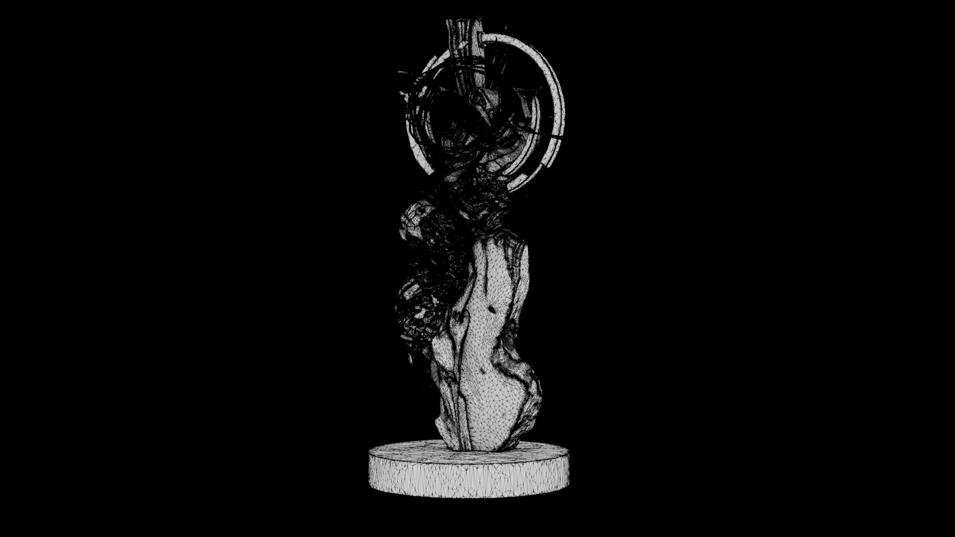 Abstract Sculpture - Celestial Fragment 3D Model