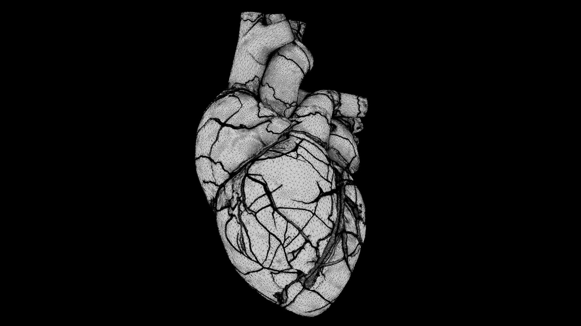 Abstract Sculpture - Kintsugi - Broken Heart 3D Model