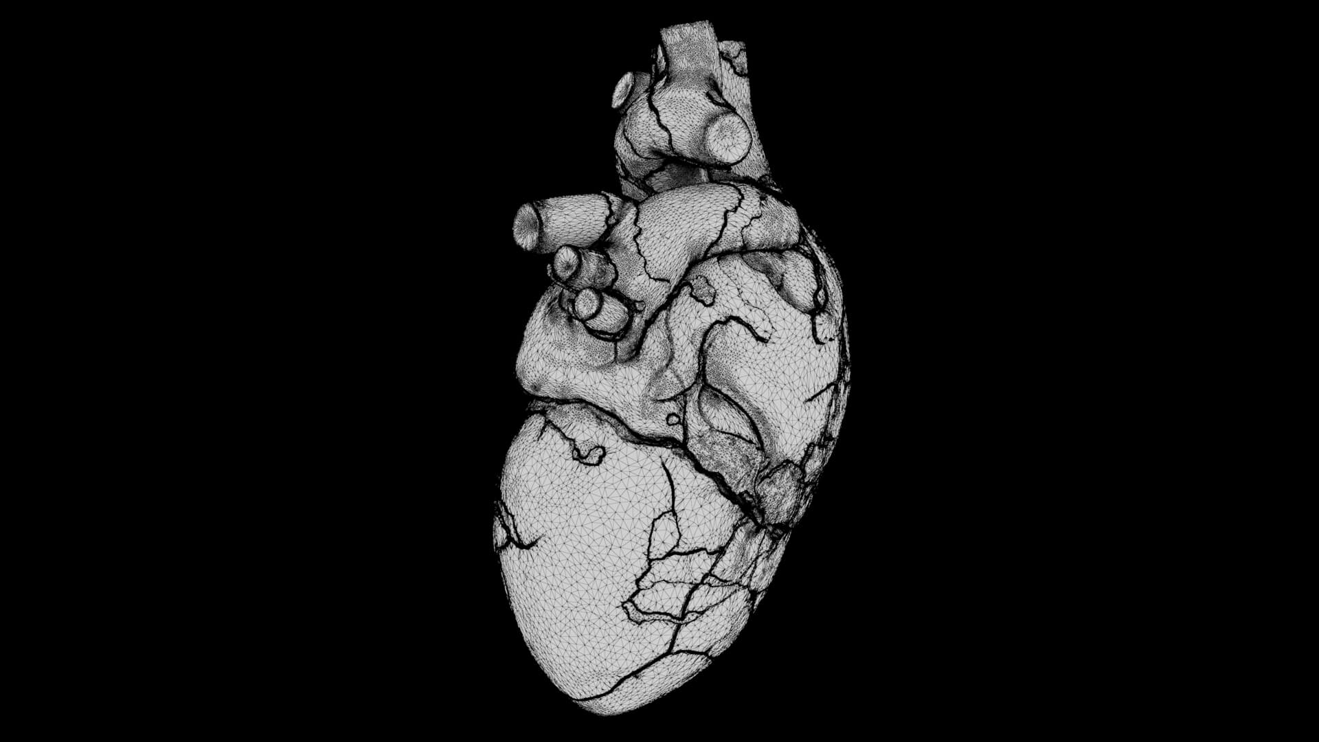 Abstract Sculpture - Kintsugi - Broken Heart 3D Model