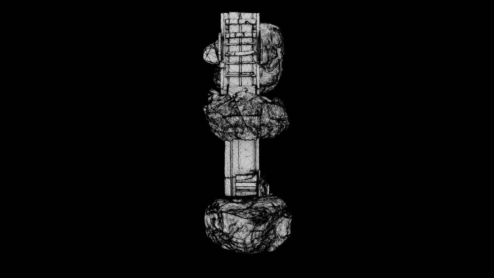 Abstract Sculpture - Obsidian Ascension 3D Model