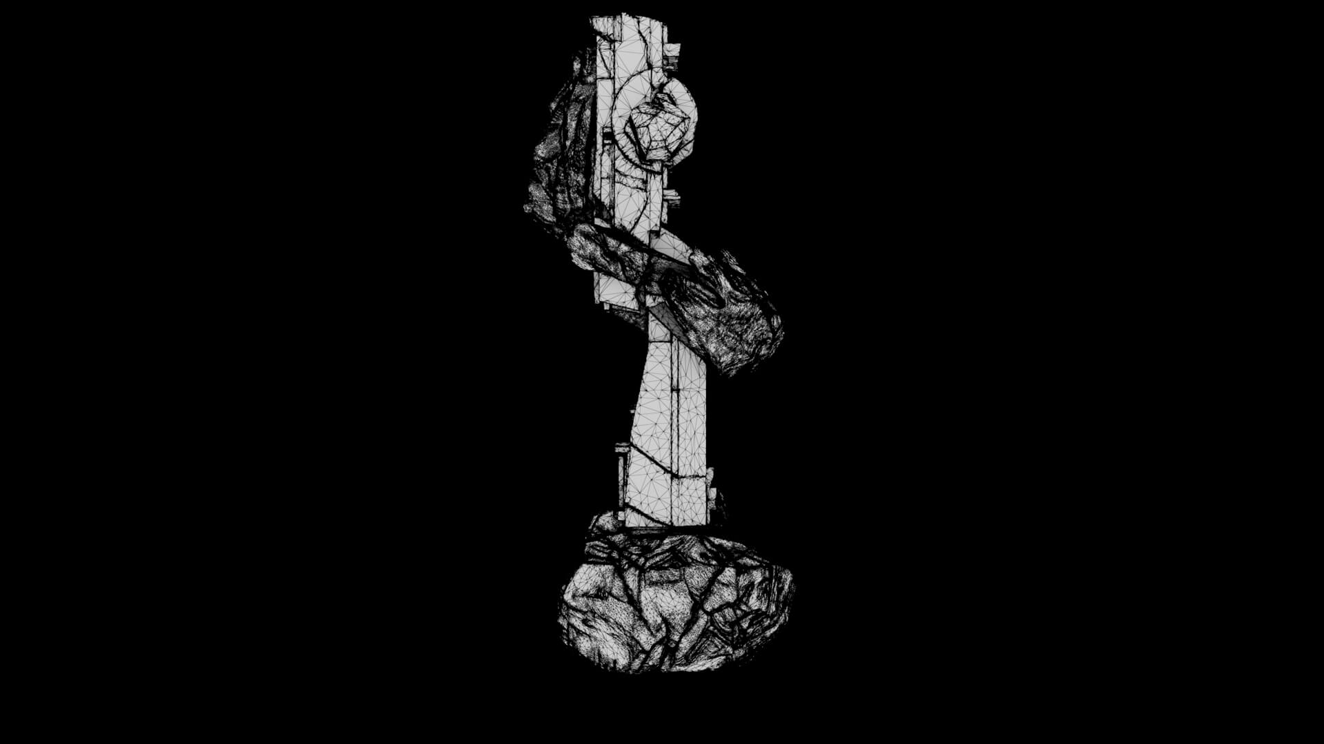 Abstract Sculpture - Obsidian Ascension 3D Model