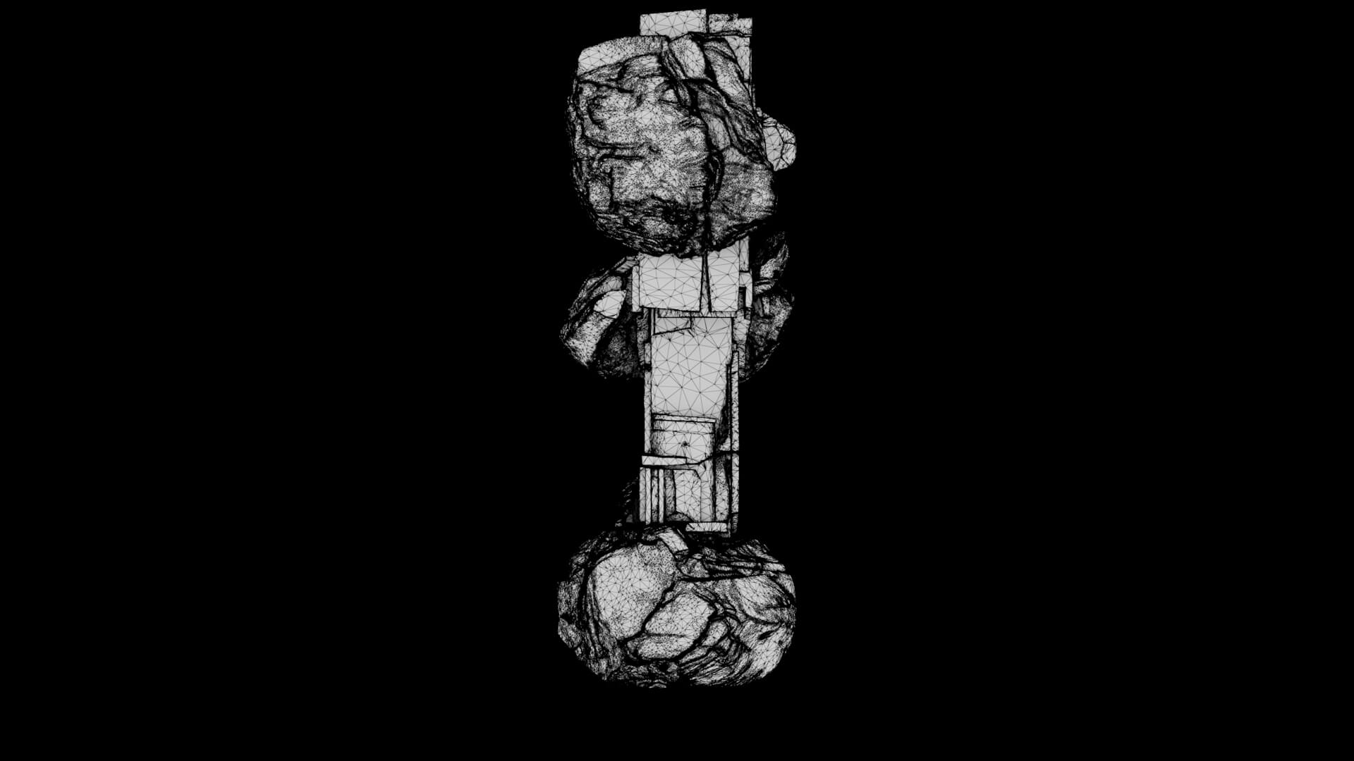 Abstract Sculpture - Obsidian Ascension 3D Model