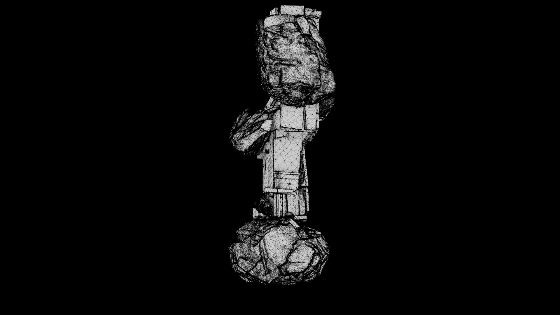Abstract Sculpture - Obsidian Ascension 3D Model