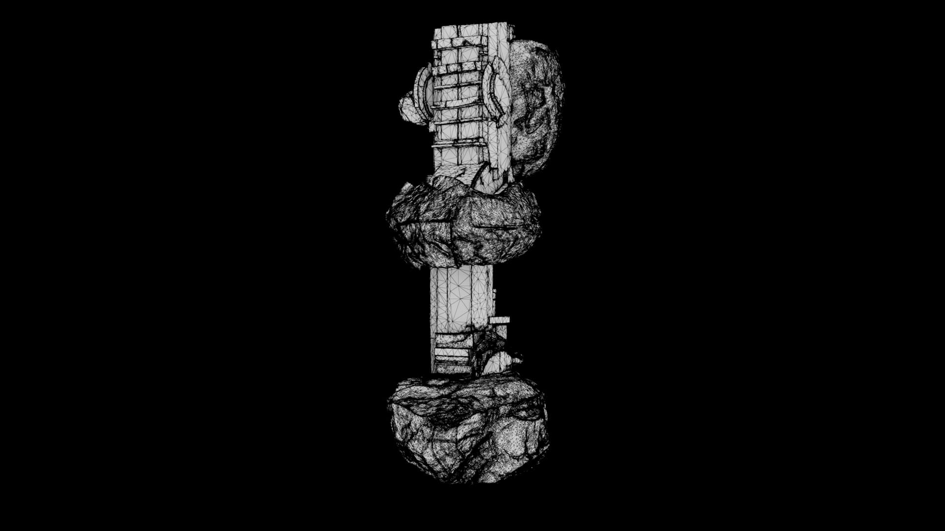 Abstract Sculpture - Obsidian Ascension 3D Model