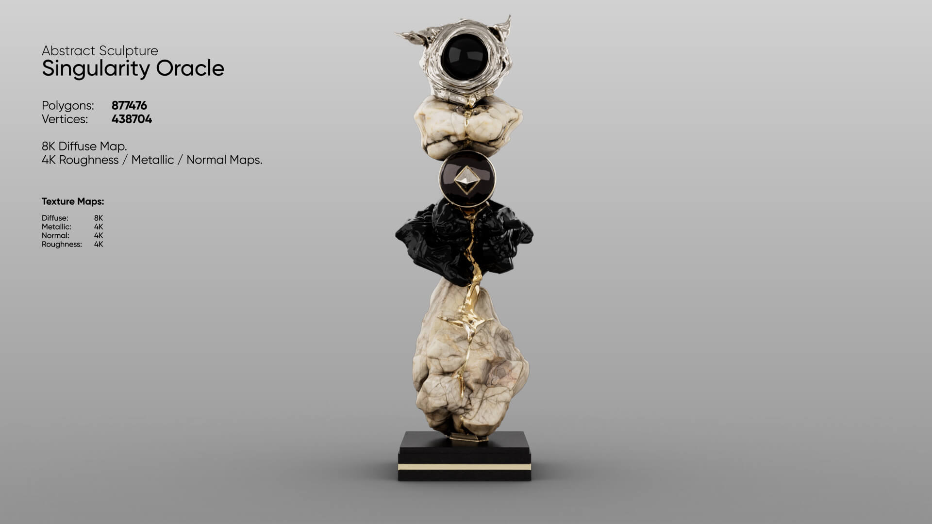 Abstract Sculpture - Singularity Oracle 3D Model