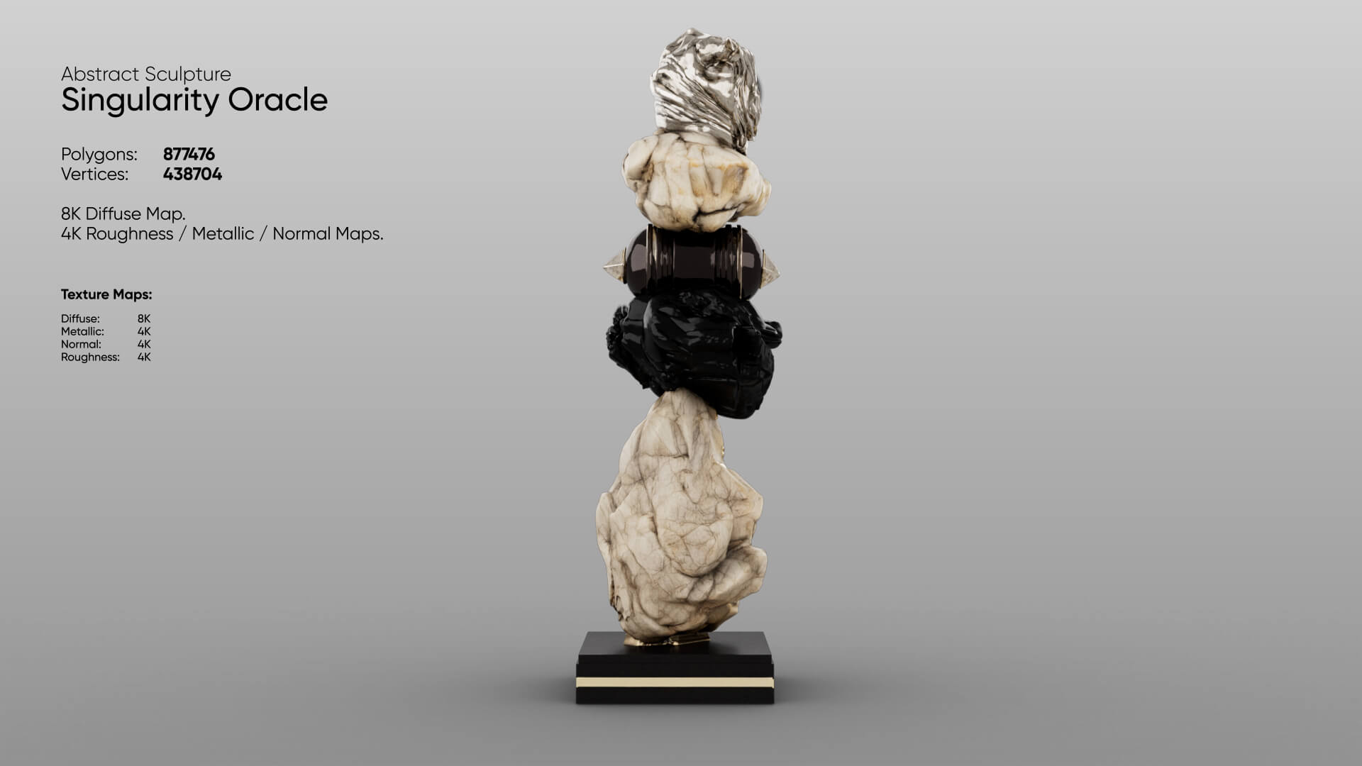 Abstract Sculpture - Singularity Oracle 3D Model