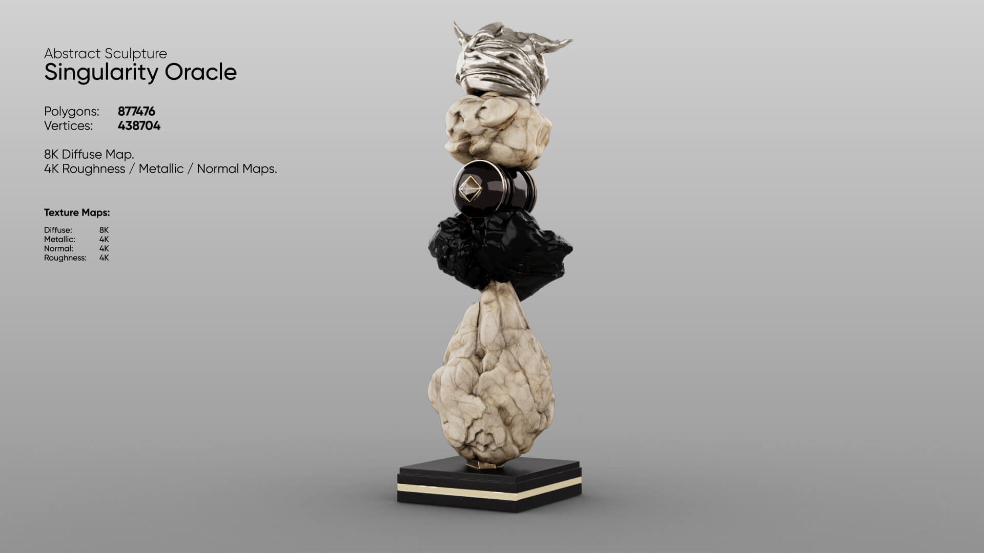 Abstract Sculpture - Singularity Oracle 3D Model