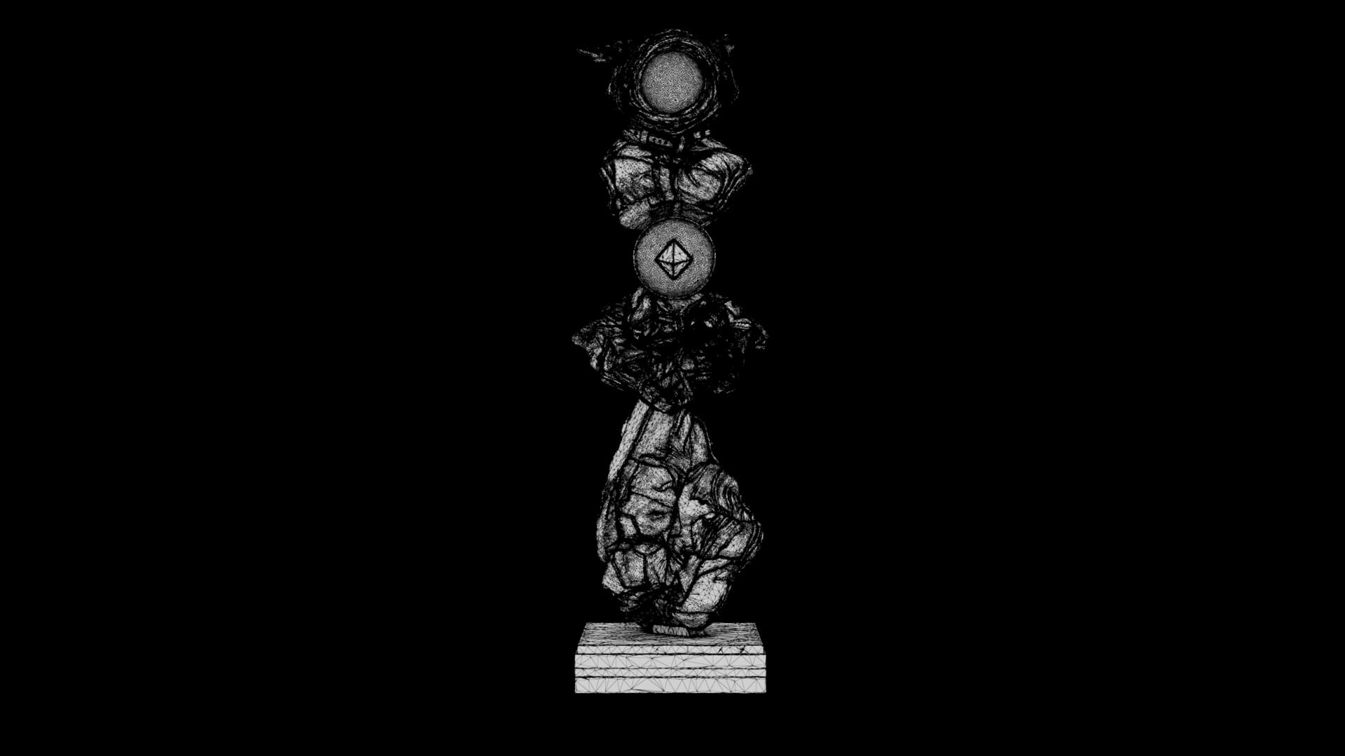 Abstract Sculpture - Singularity Oracle 3D Model
