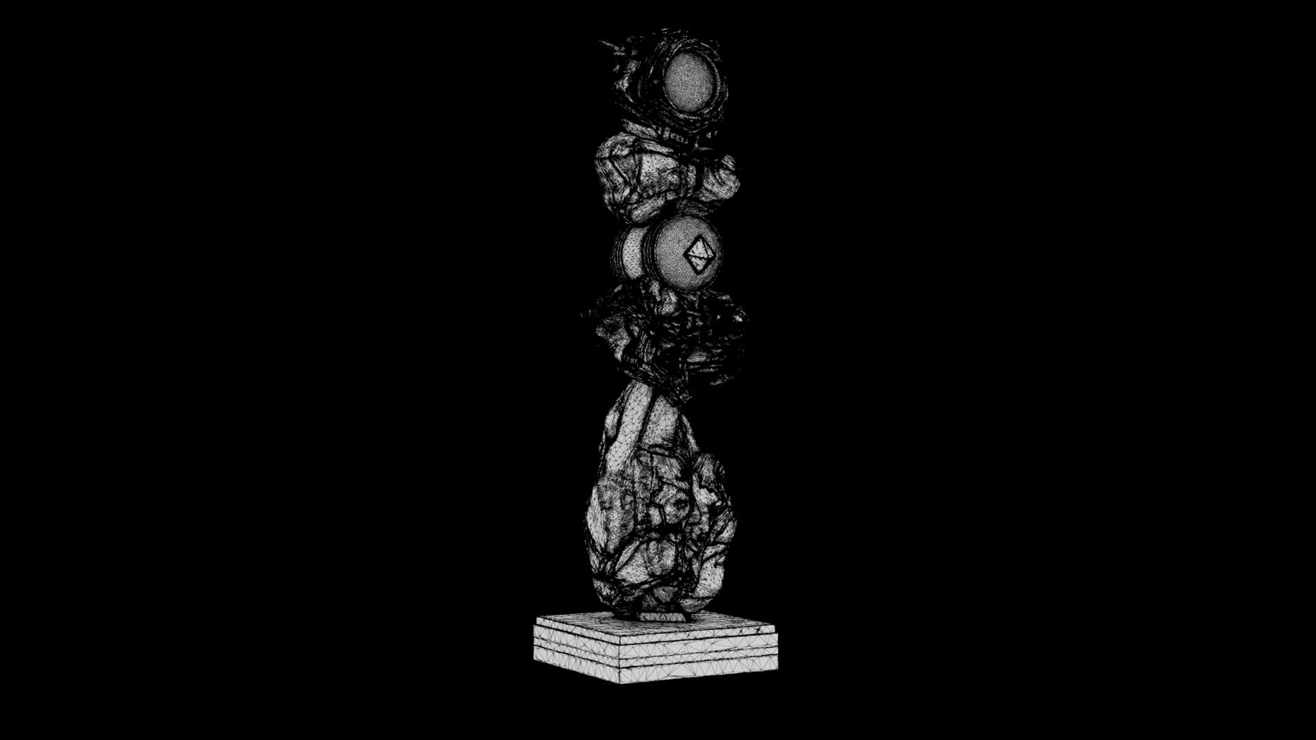 Abstract Sculpture - Singularity Oracle 3D Model
