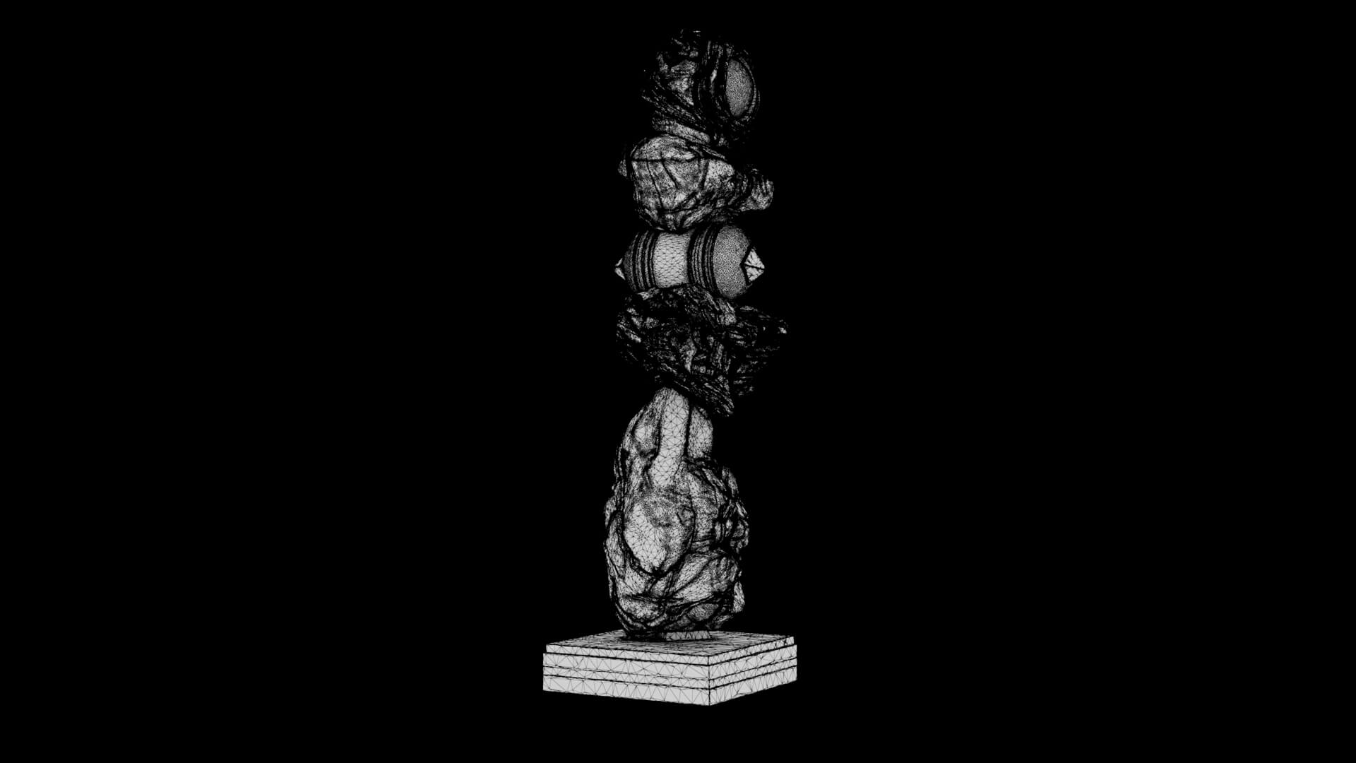 Abstract Sculpture - Singularity Oracle 3D Model