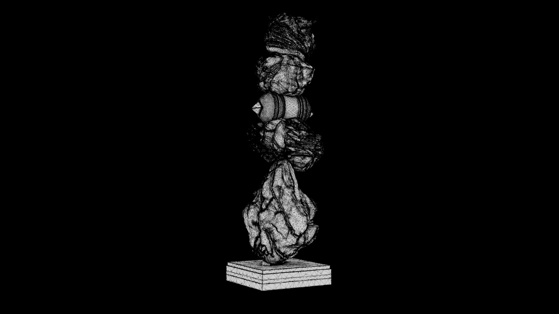 Abstract Sculpture - Singularity Oracle 3D Model