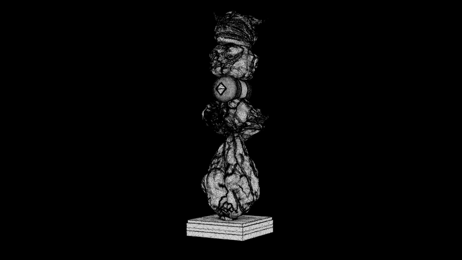 Abstract Sculpture - Singularity Oracle 3D Model