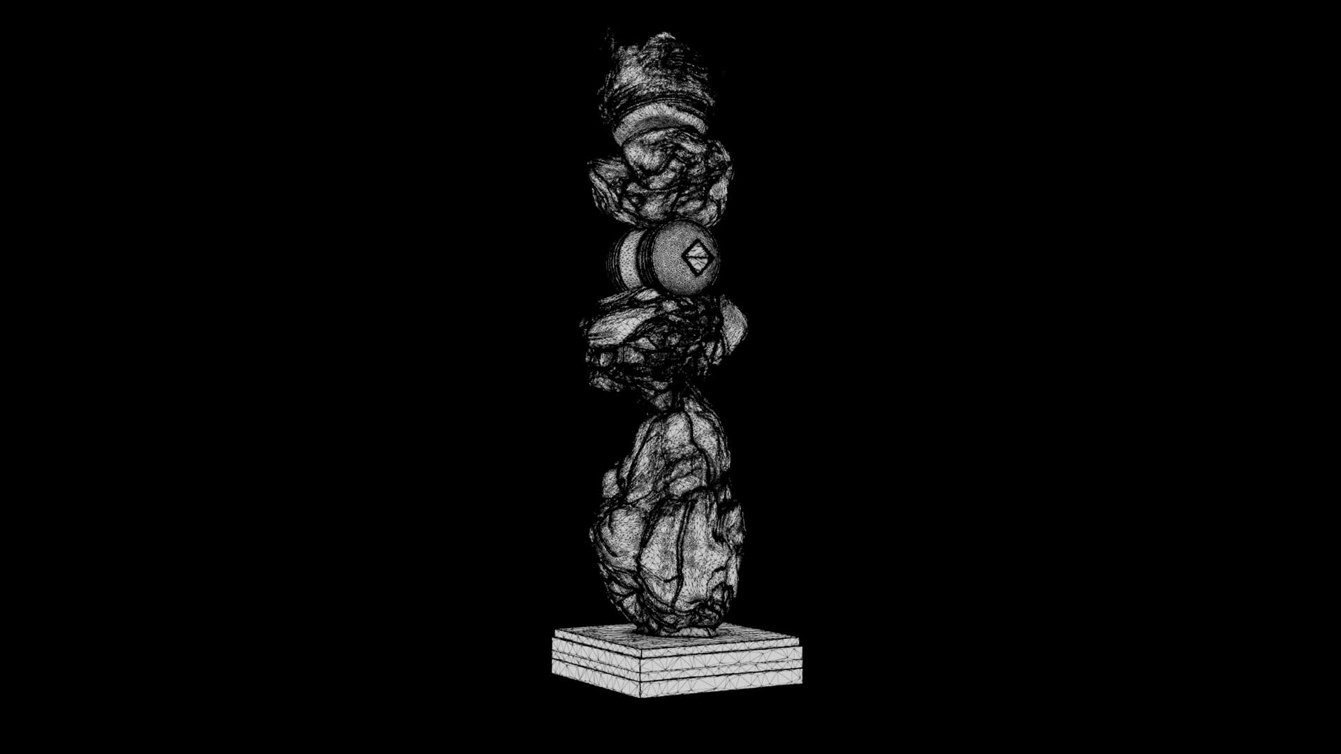 Abstract Sculpture - Singularity Oracle 3D Model