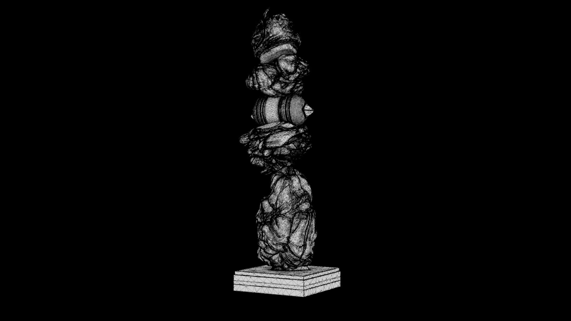 Abstract Sculpture - Singularity Oracle 3D Model