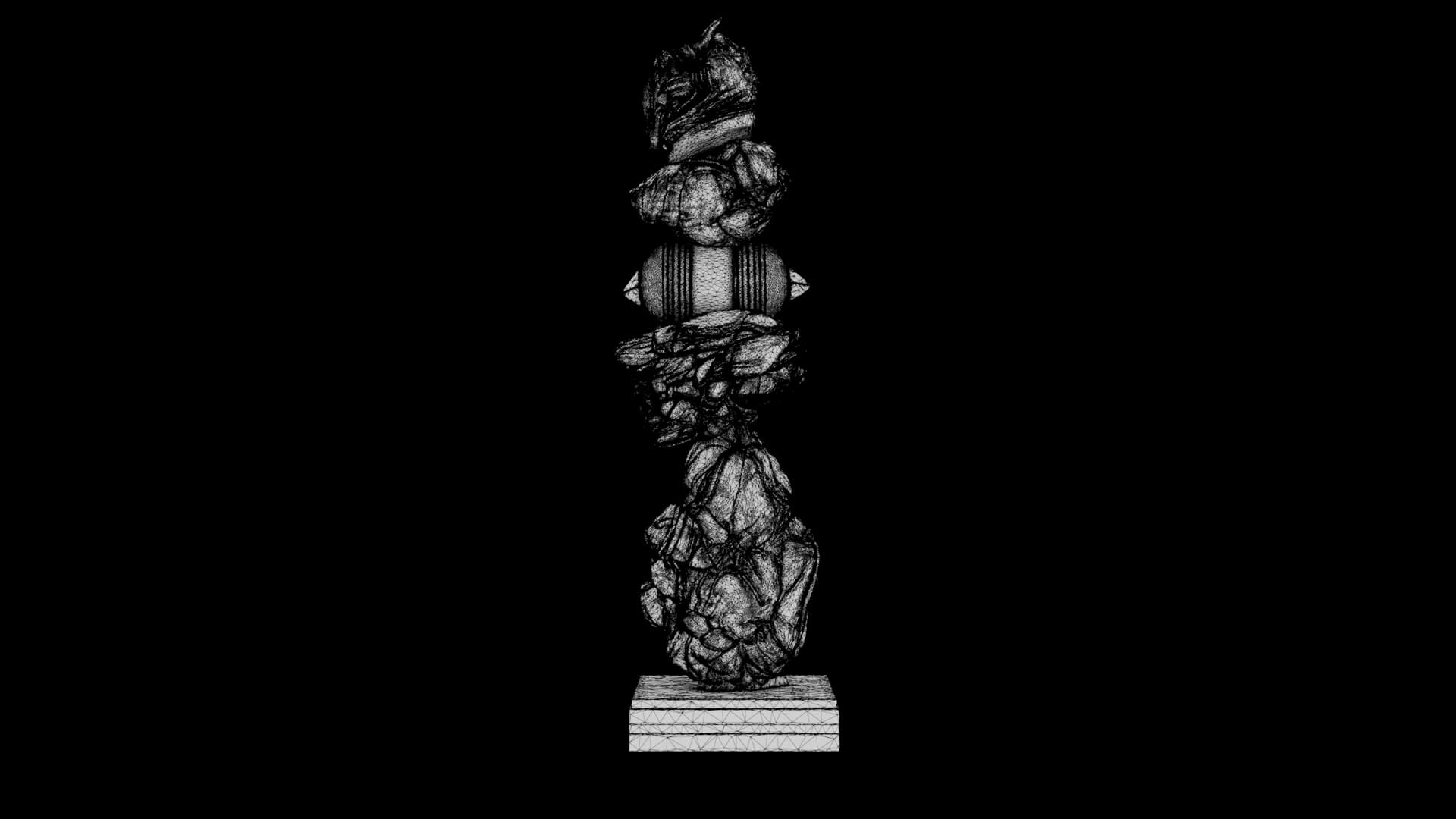 Abstract Sculpture - Singularity Oracle 3D Model