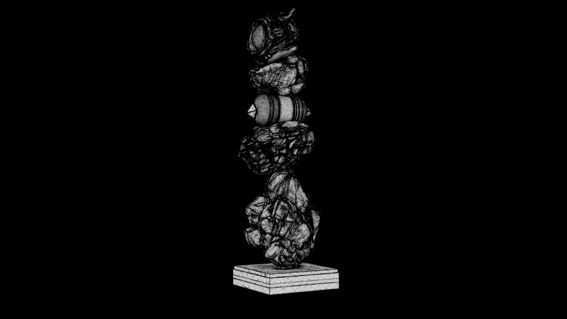 Abstract Sculpture - Singularity Oracle 3D Model