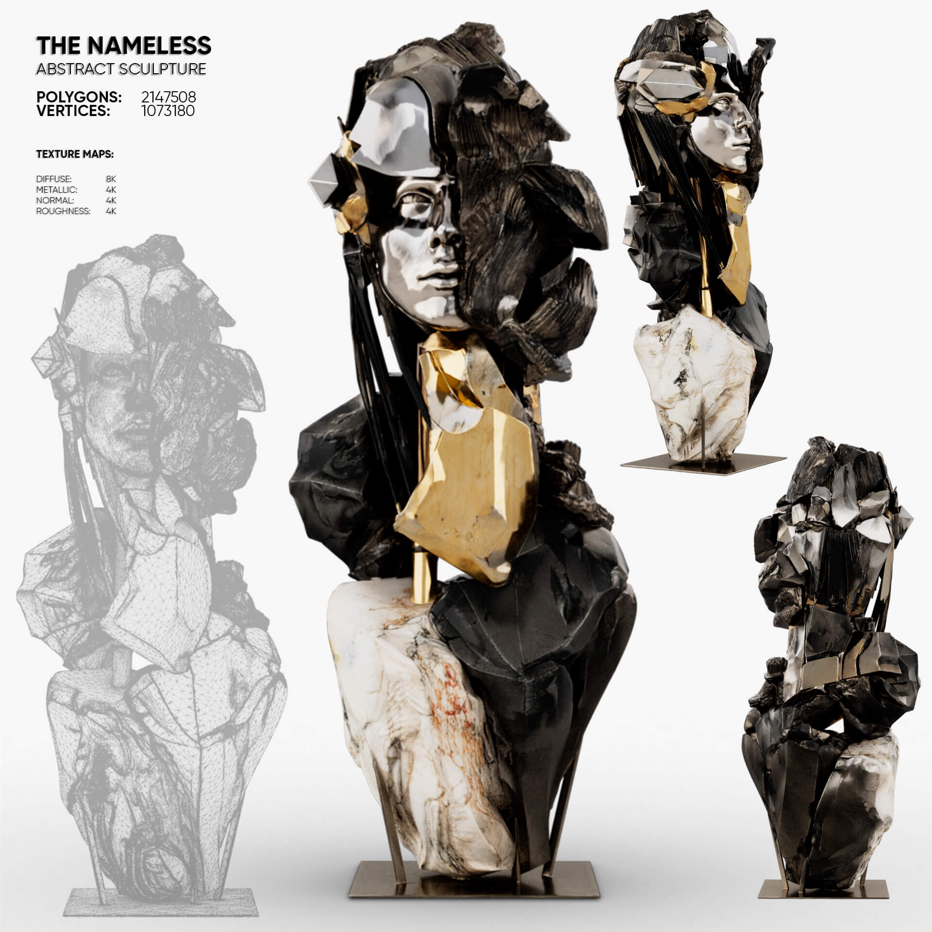 Abstract Sculpture - The Nameless 3D Model