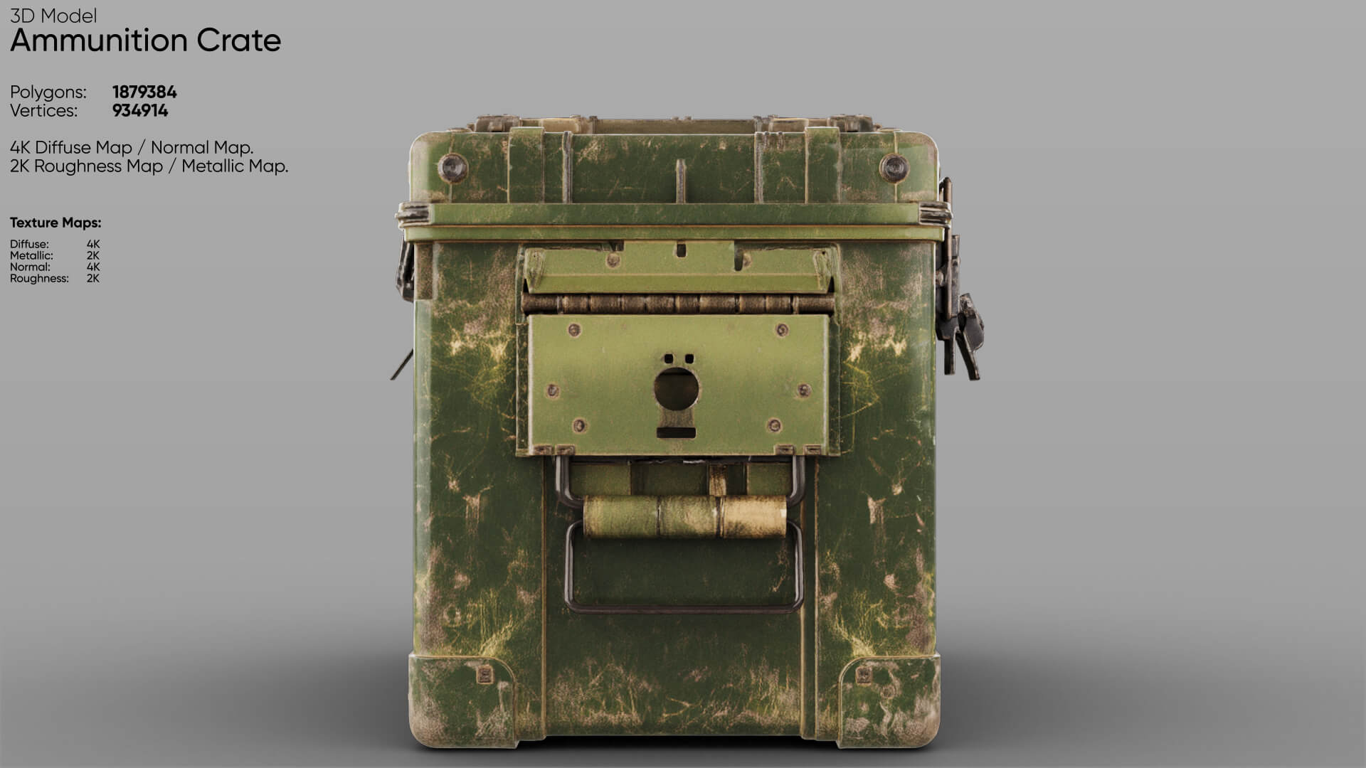Ammunition Crate 3D Model