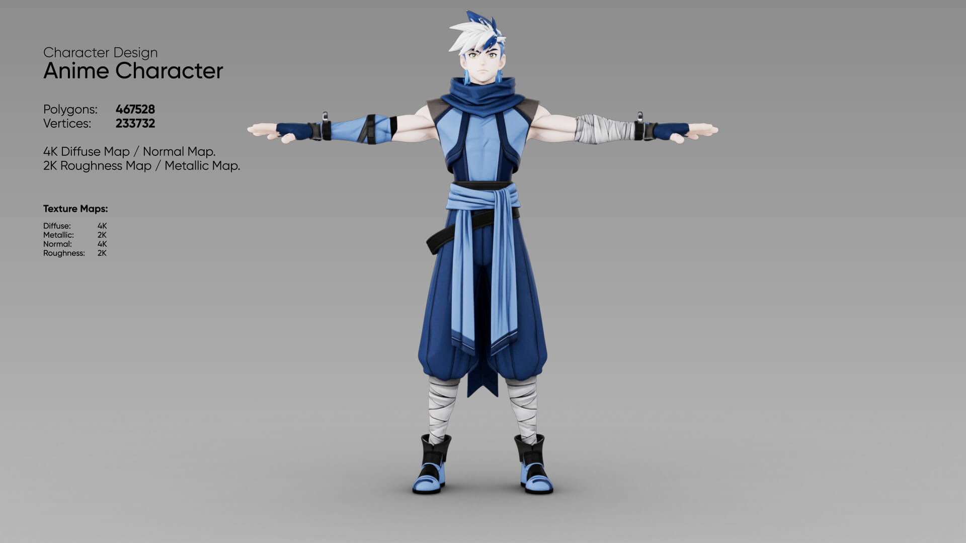 Anime Character 3D Model